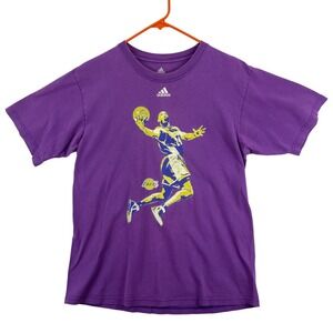 Adidas T-Shirt Men's Medium Purple Kobe Bryant Graphic Basketball Tee